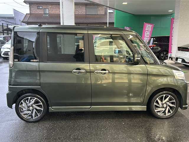 スズキ スペーシア カスタム XS ターボ 埼玉県 2016(平28)年 5.2万km クールカーキPM ターボ車/スズキ セーフティ サポート/ ・デュアルカメラブレーキサポート/ ・先行車発進お知らせ機能/ ・誤発進抑制機能/ ・後方誤発進抑制機能/純正メモリーナビゲーション/AM/FM/CD/DVD/BT/AUX/aha/フルセグテレビ/全方位モニター/両側パワースライドドア/ＨＩＤヘッドライト/フォグランプ/オートライト/純正15インチアルミ/スペアキー1本/保証書/取扱説明書