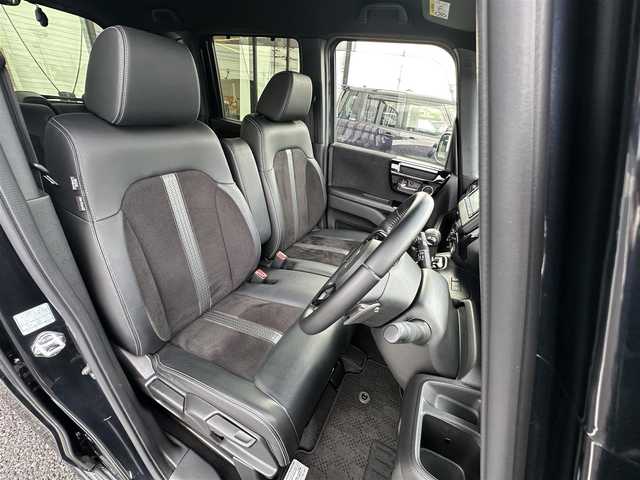 ホンダ Ｎ ＢＯＸ カスタム L ターボ 千葉県 2021(令3)年 2.7万km ミッドナイトブルービームM 純正メモリナビ/(フルセグTV CD DVD BT FM AM)/バックカメラ/前後ドライブレコーダー/衝突被害軽減システム/車線逸脱警報/クルーズコントロール/ハーフレザーシート/両側パワースライドドア/横滑り防止装置/ETC/アイドリングストップ/LEDヘッドライト/フォグランプ/オートライト/ウィンカーミラー/電動格納ミラー/純正15インチAW/シートヒーター/シートリフター/プッシュスタート/スマートキー/フロアマット/ドアバイザー