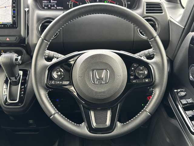 ホンダ Ｎ ＢＯＸ カスタム L ターボ 千葉県 2021(令3)年 2.7万km ミッドナイトブルービームM 純正メモリナビ/(フルセグTV CD DVD BT FM AM)/バックカメラ/前後ドライブレコーダー/衝突被害軽減システム/車線逸脱警報/クルーズコントロール/ハーフレザーシート/両側パワースライドドア/横滑り防止装置/ETC/アイドリングストップ/LEDヘッドライト/フォグランプ/オートライト/ウィンカーミラー/電動格納ミラー/純正15インチAW/シートヒーター/シートリフター/プッシュスタート/スマートキー/フロアマット/ドアバイザー