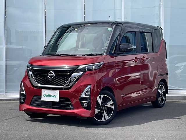 日産 ルークス HWS Gターボ プロパイロットED 神奈川県 2022(令4)年 3.2万km スパークリングレッド/ブラック 純正SDナビ/フルセグ/Bluetooth　/両側電動　/プロパイロット　/全方位カメラ　/前後コーナーセンサー　/LEDヘッドライト　/オートライト　/ビルドインETC/スマートキー/プッシュスタート　/ドライブレコーダー　/純正フロアマット　/純正アルミホイル/ABS/横滑り防止装置/衝突被害軽減システム/W＋サイドエアバック