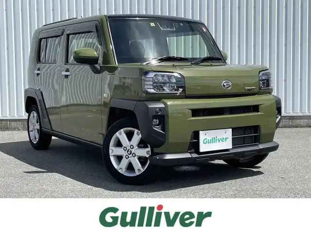 ダイハツ タフト G 福岡県 2020(令2)年 2.4万km フォレストカーキメタリック ナビ・ドラレコ連携/ルーフレール　/バックモニター /スカイフィールトップ /スマートアシスト /D/N席シートヒーター /純正７インチナビ（NMZK-W70D） /コーナーセンサー /CD/DVD /ETC /フルセグTV/アイドリングストップ/スマートキー/プッシュスタート
