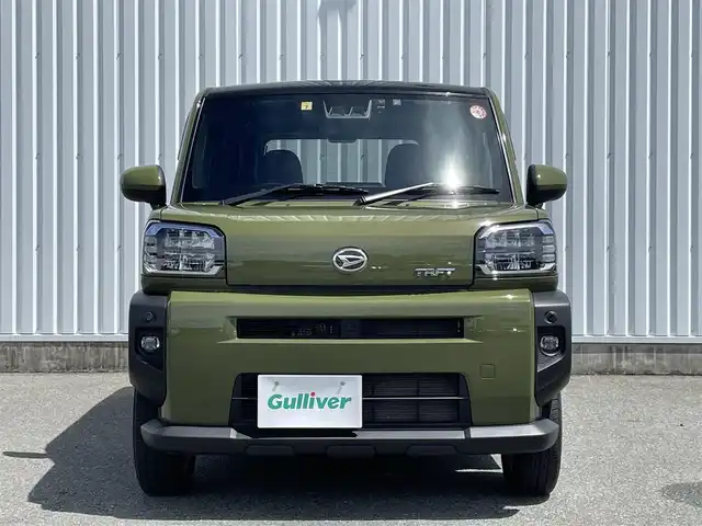 ダイハツ タフト G 福岡県 2020(令2)年 2.4万km フォレストカーキメタリック ナビ・ドラレコ連携/ルーフレール　/バックモニター /スカイフィールトップ /スマートアシスト /D/N席シートヒーター /純正７インチナビ（NMZK-W70D） /コーナーセンサー /CD/DVD /ETC /フルセグTV/アイドリングストップ/スマートキー/プッシュスタート