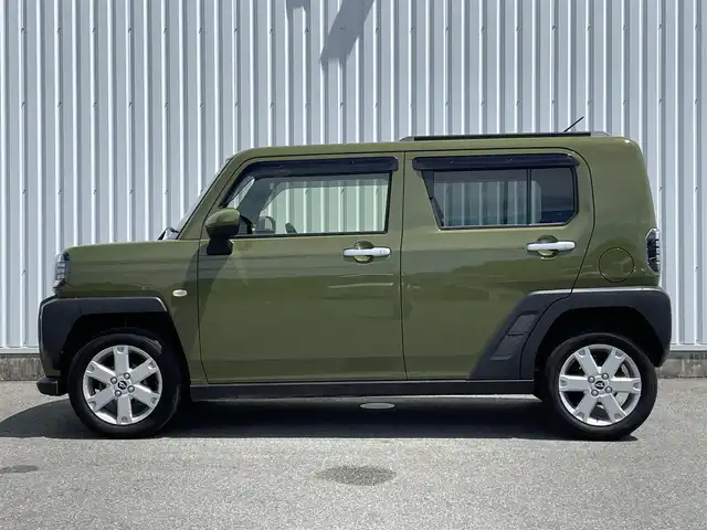 ダイハツ タフト G 福岡県 2020(令2)年 2.4万km フォレストカーキメタリック ナビ・ドラレコ連携/ルーフレール　/バックモニター /スカイフィールトップ /スマートアシスト /D/N席シートヒーター /純正７インチナビ（NMZK-W70D） /コーナーセンサー /CD/DVD /ETC /フルセグTV/アイドリングストップ/スマートキー/プッシュスタート