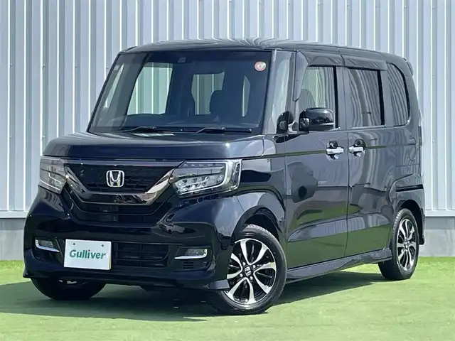 ホンダ Ｎ ＢＯＸ カスタム G L ホンダセンシング 香川県 2019(平31)年 4.5万km クリスタルブラックパール ワンオーナー/8型ナビ フルセグTV CD BT/バックカメラ/ビルトイン ETC/パワースライドドア/スマートキー 2個/衝突被害軽減ブレーキ/レーダークルーズコントロール/レーンアシスト/オートマチックハイビーム/LEDオートヘッドライト/フォグライト/ステアリングリモコン/横滑り防止/W サイド カーテン エアバッグ/保証書 取説 ナビ取説/禁煙車