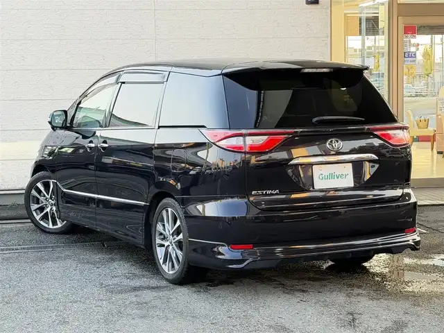 トヨタ エスティマ アエラス プレミアム G 兵庫県 2016(平28)年 6万km スパークリングブラックパールクリスタルシャイン TRDフルエアロ/純正ナビ(NSZT-Y64T)/アルパイン12.8型後席モニター/(CD/BT/SD)/フルセグTV/両側パワースライドドア/バックカメラ/ETC/衝突軽減ブレーキ/クルーズコントロール/社外レーダー/ハーフレザーシート/前席シートヒーター/オットマン/電動リアゲート/LEDヘッドライト/オートハイビーム/社外レーダー/スマートキー/純正フロアマット/純正アルミ18インチ