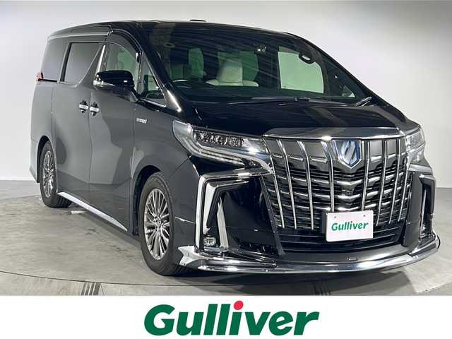 トヨタ アルファードハイブリット エグゼクティブ ラウンジ S 福岡県 2018(平30)年 3.7万km ブラック 純正ナビAM DM DVD SD USB Bluetooth接続フルセグTV ドライブレコーダー/モデリスエアロ /両側パワースライドドア　パワーバックドア /サンルーフ/JBLサウンド /シートメモリ シートヒーター エアシート ステアリングヒーター/ETC2.0 /クルーズコントロール /フリップダウンモニター/全方位カメラ バックカメラ 前後コーナーセンサー ブラインドスポットモニター/レーンキープアシスト 衝突軽減ブレーキ/電動パーキング ブレーキホールド/オットマン/スマートキー/純正フロアマット 純正17インチホイル