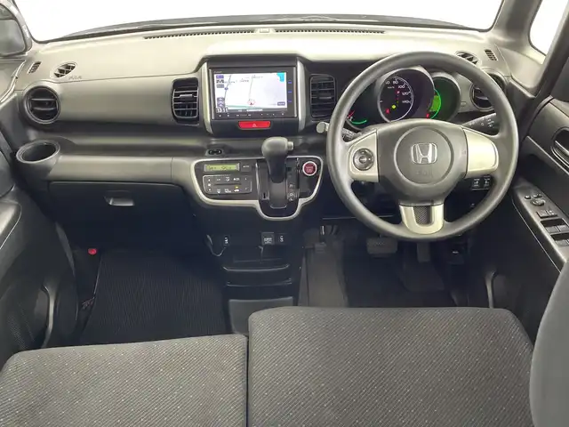 ホンダ Ｎ ＢＯＸ SSパッケージ 愛知県 2015(平27)年 5.9万km スマートブラック 純正ナビ/・Bluetooth/・CD/DVD/・フルセグテレビ/・SD音楽録音/バックカメラ/両側パワースライドドア/シートヒーター/衝突軽減ブレーキ/前方ドライブレコーダー/ETC/LEDヘッドライト/エンジンプッシュスタートボタン/スマートキー