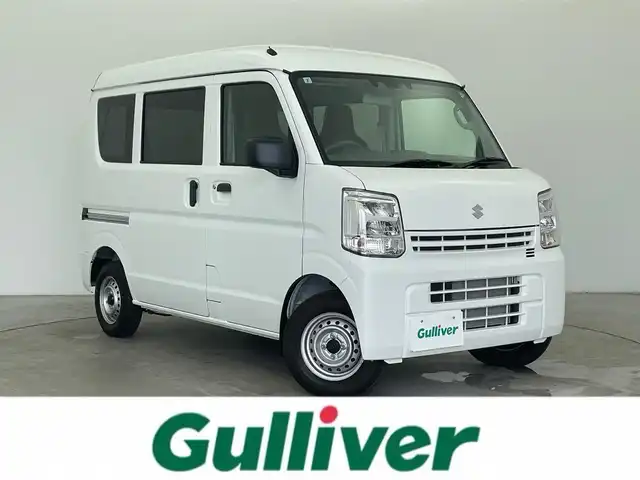 スズキ エブリイ PA リミテッド 富山県 2024(令6)年 0.2万km スペリアホワイト 4WD/ハイルーフ/デュアルカメラブレーキ/レーン逸脱警報システム/オートマチックハイビーム/LEDヘッドライト/コーナーセンサー/横滑り防止装置/ABS/オーバーヘッドシェルフ/両側スライド/USB電源/ラジオプレイヤー/リモコンキー×２/取扱説明書/保証書