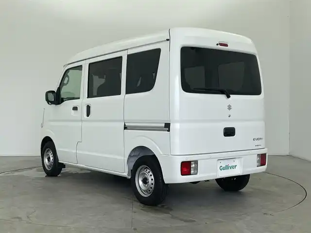 スズキ エブリイ PA リミテッド 富山県 2024(令6)年 0.2万km スペリアホワイト 4WD/ハイルーフ/デュアルカメラブレーキ/レーン逸脱警報システム/オートマチックハイビーム/LEDヘッドライト/コーナーセンサー/横滑り防止装置/ABS/オーバーヘッドシェルフ/両側スライド/USB電源/ラジオプレイヤー/リモコンキー×２/取扱説明書/保証書