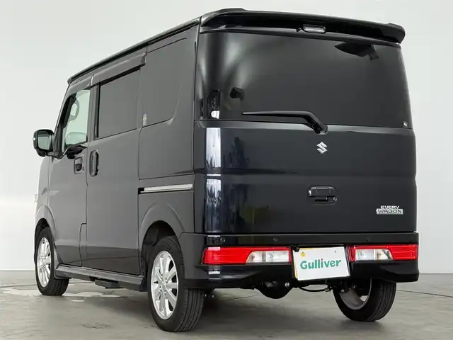 スズキ エブリィ ワゴン PZターボ スペシャル 愛知県 2023(令5)年 1.4万km ブルーイッシュブラックパール3 デュアルカメラブレーキサポート/アルパイン9型ディスプレイオーディオ/Bluetooth/CarPlay/HDMI/両側パワースライド/ドライブレコーダー/AUTOサイドステップ/ETC/シートヒーター/リアヒータースイッチ/パーキングソナー/ステアリングスイッチ/レザー調シートカバー/純正AW