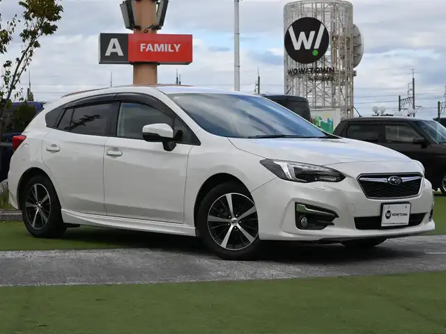 スバル インプレッサ スポーツ 1．6i－LアイサイトSスタイル 千葉県 2018(平30)年 6.5万km クリスタルホワイトP アイサイト/SRH（ステアリング・レスポンシブ・ヘッドランプ）/スバルリヤビークルディテクション/純正メモリーナビ/地デジTV/【DVD/CD再生機能　Bluetooth接続】/サイド/バックカメラ/ドライブレコーダー（DRV-350）/革巻きステアリング/ステアリングスイッチ/パドルシフト/ETC（2.0）/LEDヘッドライト/フォグライト/ウインカーミラー/リアコーナーセンサー/純正16インチアルミホイル/サイド/カーテン/ニーエアバッグ/キーレスアクセス