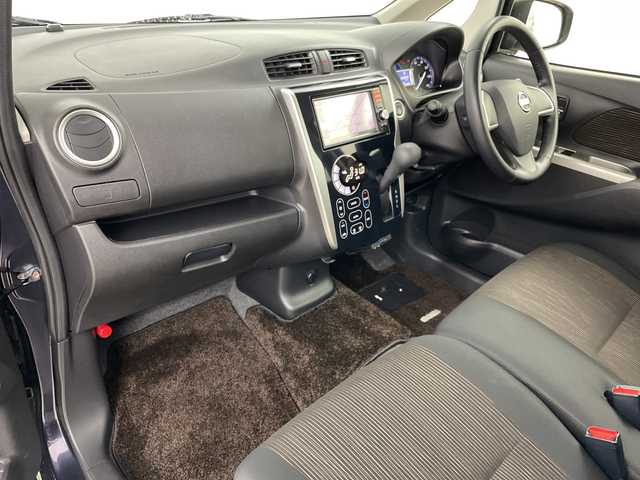 日産 デイズ ハイウェイスターX 道央・札幌 2013(平25)年 7万km プレミアムパープルP ・４WD/・純正ナビ/・フルセグTV/・バックカメラ/・モニター付自動防眩ミラー/・運転席シートヒーター/・ETC/・HIDヘッドライト/・フォグランプ/・アイドリングストップ/・プッシュスタート/・14インチ純正アルミホイール/・純正フロアマット/・純正ドアバイザー