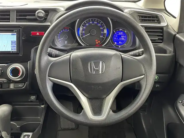 ホンダ フィット 13G Fパッケージ 福井県 2014(平26)年 10.7万km クリスタルブラックパール KENWOODナビ/CD/DVD/TV/横滑り防止/プッシュスタート/スマートキー/ドアバイザー