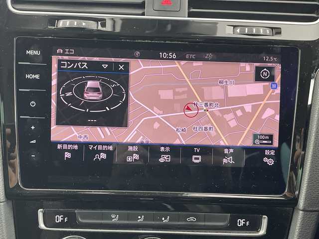 フォルクスワーゲン ゴルフ TSI ハイライン テックED 愛知県 2019(平31)年 7.1万km アトランティックブルーM 禁煙車/純正9.2インチナビ/（CD/DVD/Bluetooth/フルセグTV/USB)/ジェスチャーコントロール/バックカメラ/衝突軽減ブレーキ/レーンキープアシスト/レーダークルーズコントロール/リヤトラフィックアラート/ブラインドスポットモニター/ETC2.0/前後ドライブレコーダー/アイドリングストップ/パドルシフト/純正17インチアルミホイール/スマートキー/スペアキー1本/プッシュスタート/LEDヘッドライト/フロントフォグランプ/フロアマット/横滑り防止装置/ステアリングスイッチ