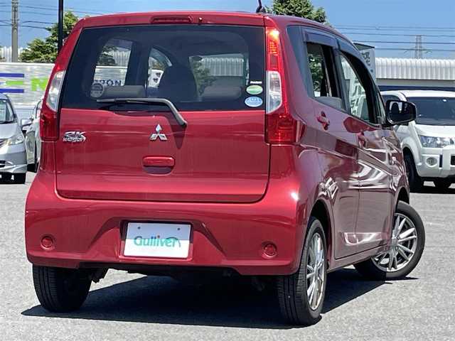 三菱 ｅＫワゴン M 道央・札幌 2017(平29)年 4.8万km レッドメタリック ４WD/社外オーディオ/AM/FM/CD/USB/AUX/横滑り防止装置/アイドリングストップ/D席シートヒーター/リモコンキー/ハロゲンヘッドライト/ヘッドライトレベライザー/電動格納ミラー/フロアマット/ドアバイザー/スペアキー