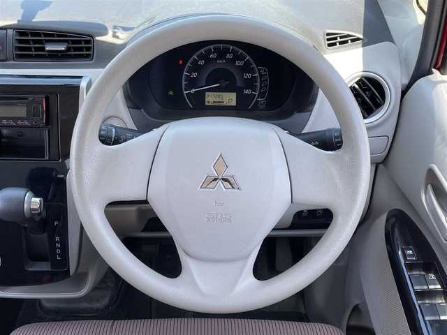 三菱 ｅＫワゴン M 道央・札幌 2017(平29)年 4.8万km レッドメタリック ４WD/社外オーディオ/AM/FM/CD/USB/AUX/横滑り防止装置/アイドリングストップ/D席シートヒーター/リモコンキー/ハロゲンヘッドライト/ヘッドライトレベライザー/電動格納ミラー/フロアマット/ドアバイザー/スペアキー