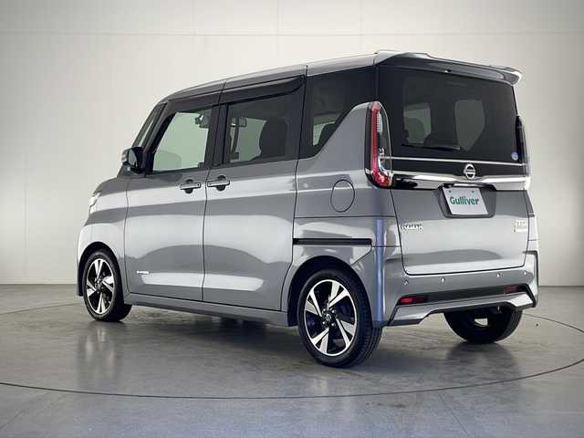 日産 ルークス HWS Gターボ プロパイロットED 宮崎県 2020(令2)年 6.6万km チタニウムグレーメタリック エマージェンシーブレーキ/純正9型ナビTV/（MM320D-L/CD/DVD/MSV/Bluetooth/フルセグTV)/純正ドライブレコーダー/純正ETC/純正LEDオートライト/純正LEDフォグ/純正15インチアルミ/純正エアロ/純正ルーフエンドスポイラー/純正フロアマット/ハンズフリー両側電動スライドドア/プロパイロット/アラウンドビューモニター/オートマチックハイビーム/クリアランスソナー/リアサーキュレーター（プラズマクラスター）/オートエアコン/ウインカードアミラー/インテリジェントキー/プッシュエンジンスタート/取扱い説明書