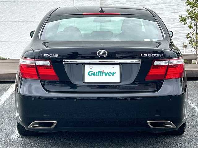 レクサス ＬＳ 600hL 千葉県 2008(平20)年 6.9万km ブラックオパールマイカ サンルーフ　黒革シート　ナビ　マークレビンソン　フリップダウンモニター　ＥＴＣ バックカメラ ドラレコ 電動シート エアシート シートヒーター ステアリングヒーター 4WD LEDライト 前後センサー