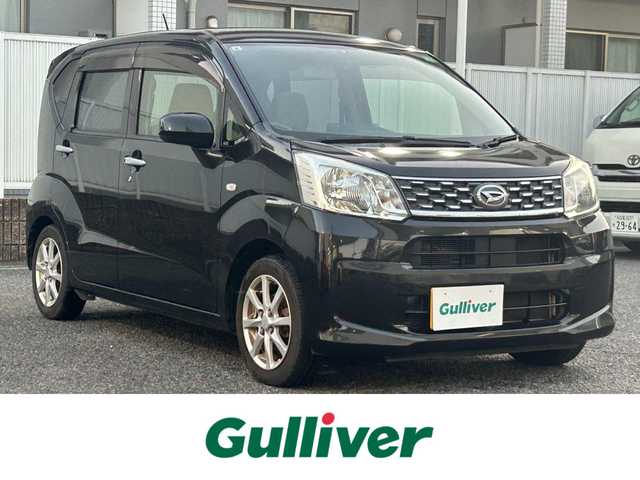 ダイハツ ムーヴ X 愛知県 2015(平27)年 6.2万km ブラックマイカメタリック 社外7型メモリナビ【Bluetooth　CD DVD SD USB フルセグ　品番 :MDV-D502BT】/バックカメラ/ドライブレコーダー/横滑り防止装置/オートライト/ヘッドライトレベライザー/スペアタイヤ×4/アイドリングストップ/プッシュスタート/ドアバイザー/スマートキー【スペア1本】/純正フロアマット/禁煙車