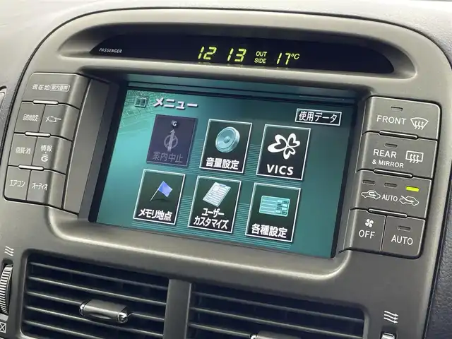 トヨタ セルシオ Cタイプ 群馬県 2003(平15)年 5.8万km ホワイトパールクリスタルシャイン 純正マルチ　サンルーフ　黒レザーシート　シートヒーター　ビルトインＥＴＣ　バックカメラ　クルーズコントロール　社外エアロ　社外マフラー　社外エアサスコントローラー　社外ＨＩＤヘッドライト 純正18インチアルミ