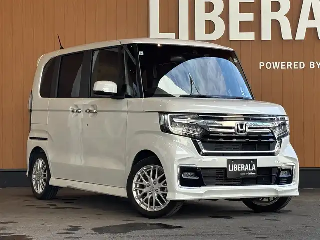 ホンダ Ｎ ＢＯＸ カスタム L ターボ 宮城県 2021(令3)年 1.7万km プラチナホワイトパール ワンオーナー/ホンダセンシング/社外メモリナビ/バックカメラ/フルセグTV/Bluetooth機能/両側パワースライドドア/スマートキー/ハーフレザーシート/シートヒーター/LEDヘッドライト/ステアリングスイッチ/純正15インチAW/ETC車載器/前後ドライブレコーダー
