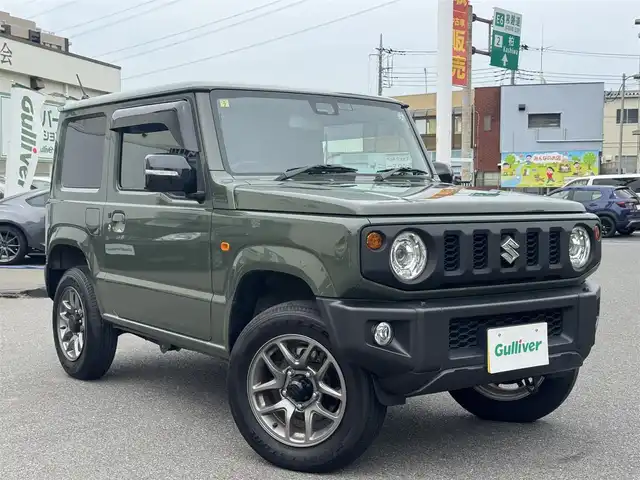 スズキ ジムニー XC 千葉県 2023(令5)年 1.5万km ジャングルグリーン 5MT/社外メモリーナビ/フルセグTV/Bluetooth/バックカメラ/LEDヘッドライト/オートライト/クルーズコントロール/レーンキープアシスト/衝突軽減システム/横滑り防止/シートヒーター/保証書・取説/スペアキー