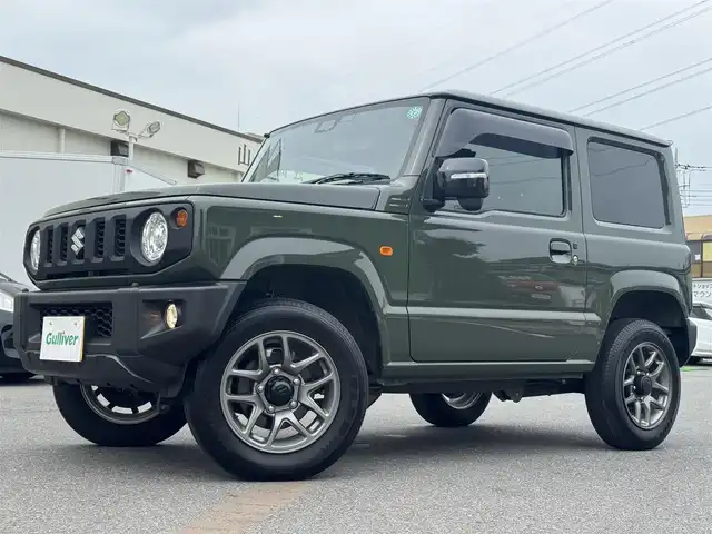 スズキ ジムニー XC 千葉県 2023(令5)年 1.5万km ジャングルグリーン 5MT/社外メモリーナビ/フルセグTV/Bluetooth/バックカメラ/LEDヘッドライト/オートライト/クルーズコントロール/レーンキープアシスト/衝突軽減システム/横滑り防止/シートヒーター/保証書・取説/スペアキー