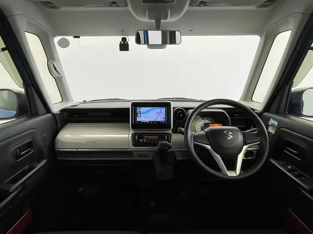 スズキ スペーシア HYBRID X 群馬県 2019(平31)年 5.4万km ブリスクブルーM 社外７型ナビ（ＢＴ／ＣＤ／ＳＤ／ワンセグ）　Ｂカメラ　衝突軽減　レーンキープ　オートハイビーム　両側パワスラ　シートヒーター　ドラレコ　コーナーセンサー　サーキュレーター　ＬＥＤヘッド　Ｐスタート　スマートキー　純正アルミ　禁煙車