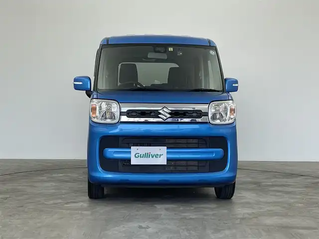スズキ スペーシア HYBRID X 群馬県 2019(平31)年 5.4万km ブリスクブルーM 社外７型ナビ（ＢＴ／ＣＤ／ＳＤ／ワンセグ）　Ｂカメラ　衝突軽減　レーンキープ　オートハイビーム　両側パワスラ　シートヒーター　ドラレコ　コーナーセンサー　サーキュレーター　ＬＥＤヘッド　Ｐスタート　スマートキー　純正アルミ　禁煙車