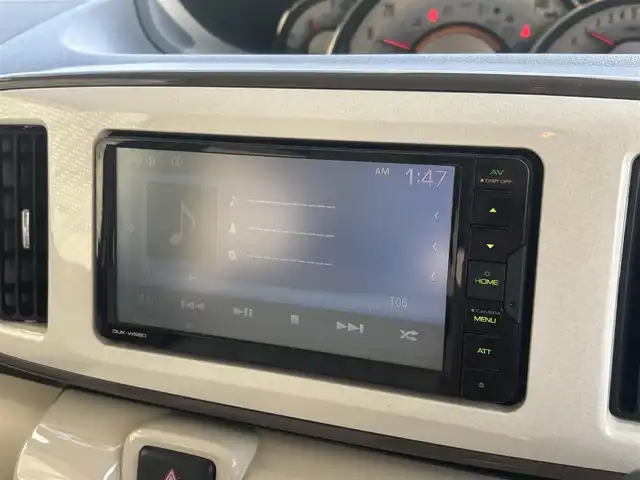 ダイハツ ムーヴ キャンバス G メイクアップ SA Ⅲ 長崎県 2018(平30)年 6万km パールホワイトⅢ/ナチュラルベージュマイカメタリック 2トーン 純正ディスプレイオーディオ/（CD/DVD/BT）/バックカメラ/衝突軽減ブレーキ/両側パワースライドドア/シートカバー/スマートキー/プッシュスタート/オートライト