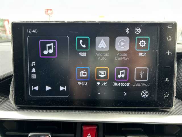 ダイハツ ロッキー X 栃木県 2024(令6)年 2.8万km ナチュラルベージュマイカM ディスプレイオーディオ/バックカメラ/フルセグＴＶ/Ｂｌｕｅｔｏｏｔｈ/ＭＴ付ＡＴ/ＬＥＤライト/オートライト/純正アルミホイール/純正フロアマット/コーナーセンサー/スペアキー/オートエアコン/ABS/横滑り防止機能/盗難防止装置/衝突被害軽減システム