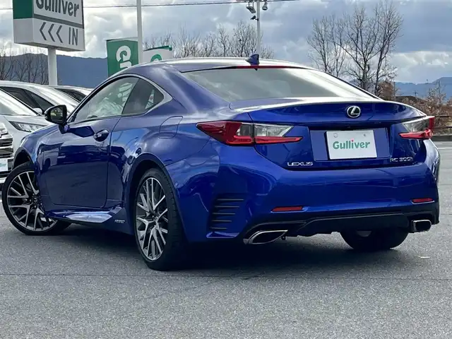 レクサス ＲＣ 300h Fスポーツ 奈良県 2016(平28)年 6.5万km ヒートブルーコントラストレイヤリング 純正ナビ/（フルセグ/BT/CD/DVD）/レーダークルーズコントロール/バックカメラ/パドルシフト/ブラインドスポットモニター/前後コーナーセンサー/衝突軽減システム/レーンキープアシスト/運転席メモリーシート/前席パワーシート/ブラックレザーシート/前席シートヒーター/エアーシート/LEDヘッドライト/ETC/純正19インチAW