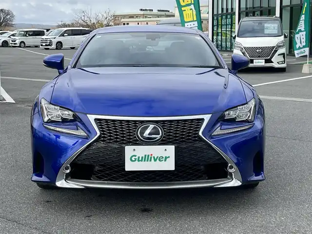 レクサス ＲＣ 300h Fスポーツ 奈良県 2016(平28)年 6.5万km ヒートブルーコントラストレイヤリング 純正ナビ/（フルセグ/BT/CD/DVD）/レーダークルーズコントロール/バックカメラ/パドルシフト/ブラインドスポットモニター/前後コーナーセンサー/衝突軽減システム/レーンキープアシスト/運転席メモリーシート/前席パワーシート/ブラックレザーシート/前席シートヒーター/エアーシート/LEDヘッドライト/ETC/純正19インチAW