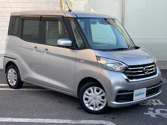 日産 デイズ ルークス S 埼玉県 2018(平30)年 0.6万km スターリングシルバーM ワンオーナー/純正SDナビ/　DTV/CD/DVD/SD/SD REC/BT/AUX/クリアランスソナー/バックカメラ/ドライブレコーダー(型：DJ4-D)/インテリジェントエマージェンシーブレーキ/アイドリングストップ/横滑り防止機能/リモコンキー/純正フロアマット