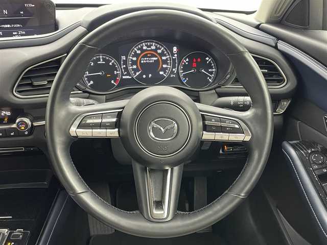 マツダ ＣＸ－３０ XD プロアクティブツーリングセレクション 岡山県 2023(令5)年 3.7万km プラチナクォーツメタリック 純正８．８インチメモリナビゲーション		/【フルセグ/Bluetooth/DVD/CarPlay/HDMI】		/３６０°カメラ		/純正18inアルミホイール+サマータイヤ：装着				/レーダークルーズコントロール		/ビルトインETC		/シートメモリー/パワーシート/ヘッドアップディスプレイ/LEDヘッドライト（AUTO機能付き）	/ハイビームアシスト	/シートヒーター		/横滑り防止機能		/衝突軽減システム		/車線逸脱防止システム		/純正ドライブレコーダー				/スマートキー			/プッシュスタート		/コーナーセンサー		/ドアバイザー		/フロアマット				/取扱説明書		/スペアキー×１		/新車保証書