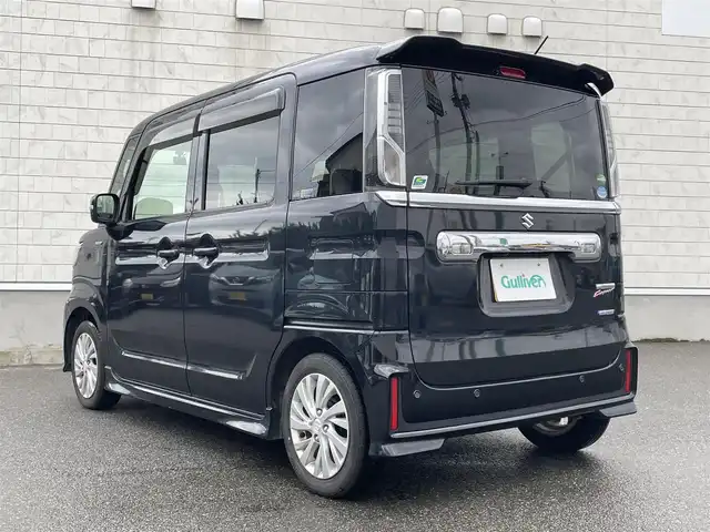 スズキ スペーシア カスタム HYBRID GS 山形県 2021(令3)年 13万km ブルーイッシュブラックパール3 社外メモリーナビ/・ワンセグTV/AM/FM/CD/DVD/Bluetooth/4WD/衝突被害軽減システム/バックカメラ/左側パワースライドドア/前側ドライブレコーダー/追従式クルーズコントロール/レーンキープアシスト/全席ヒートシーター/アイドリングストップ/横滑り防止装置/オートライト/LEDヘッドライト/スマートキー/プッシュスタート/冬タイヤ積載