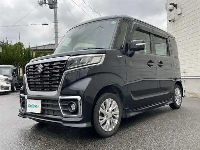 スズキ スペーシア カスタム HYBRID GS 山形県 2021(令3)年 13万km ブルーイッシュブラックパール3 社外メモリーナビ/・ワンセグTV/AM/FM/CD/DVD/Bluetooth/4WD/衝突被害軽減システム/バックカメラ/左側パワースライドドア/前側ドライブレコーダー/追従式クルーズコントロール/レーンキープアシスト/全席ヒートシーター/アイドリングストップ/横滑り防止装置/オートライト/LEDヘッドライト/スマートキー/プッシュスタート/冬タイヤ積載