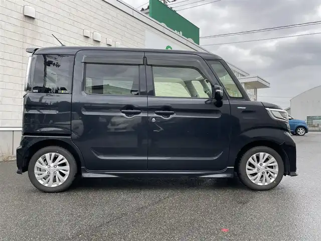 スズキ スペーシア カスタム HYBRID GS 山形県 2021(令3)年 13万km ブルーイッシュブラックパール3 社外メモリーナビ/・ワンセグTV/AM/FM/CD/DVD/Bluetooth/4WD/衝突被害軽減システム/バックカメラ/左側パワースライドドア/前側ドライブレコーダー/追従式クルーズコントロール/レーンキープアシスト/全席ヒートシーター/アイドリングストップ/横滑り防止装置/オートライト/LEDヘッドライト/スマートキー/プッシュスタート/冬タイヤ積載