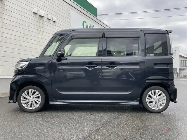 スズキ スペーシア カスタム HYBRID GS 山形県 2021(令3)年 13万km ブルーイッシュブラックパール3 社外メモリーナビ/・ワンセグTV/AM/FM/CD/DVD/Bluetooth/4WD/衝突被害軽減システム/バックカメラ/左側パワースライドドア/前側ドライブレコーダー/追従式クルーズコントロール/レーンキープアシスト/全席ヒートシーター/アイドリングストップ/横滑り防止装置/オートライト/LEDヘッドライト/スマートキー/プッシュスタート/冬タイヤ積載