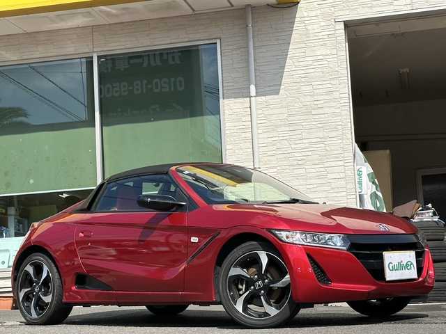 ホンダ Ｓ６６０ α 大分県 2016(平28)年 2.7万km 赤 NSX純正色全塗装済み/レザー調シートカバー/ミラー型ドラレコ/社外マフラー/社外ETC/バックカメラ/純正LEDヘッドライト/オートライト/純正フロアマット/純正16インチアルミホイール/盗難防止装置/横滑り防止装置/スペアキー/スマートキー