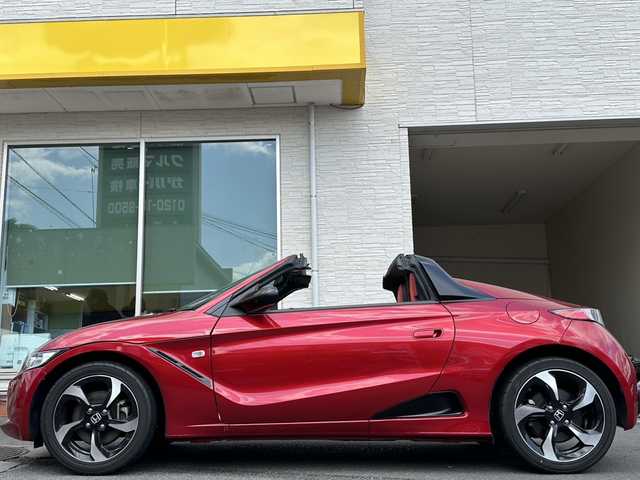 ホンダ Ｓ６６０ α 大分県 2016(平28)年 2.7万km 赤 NSX純正色全塗装済み/レザー調シートカバー/ミラー型ドラレコ/社外マフラー/社外ETC/バックカメラ/純正LEDヘッドライト/オートライト/純正フロアマット/純正16インチアルミホイール/盗難防止装置/横滑り防止装置/スペアキー/スマートキー