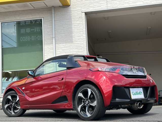 ホンダ Ｓ６６０ α 大分県 2016(平28)年 2.7万km 赤 NSX純正色全塗装済み/レザー調シートカバー/ミラー型ドラレコ/社外マフラー/社外ETC/バックカメラ/純正LEDヘッドライト/オートライト/純正フロアマット/純正16インチアルミホイール/盗難防止装置/横滑り防止装置/スペアキー/スマートキー