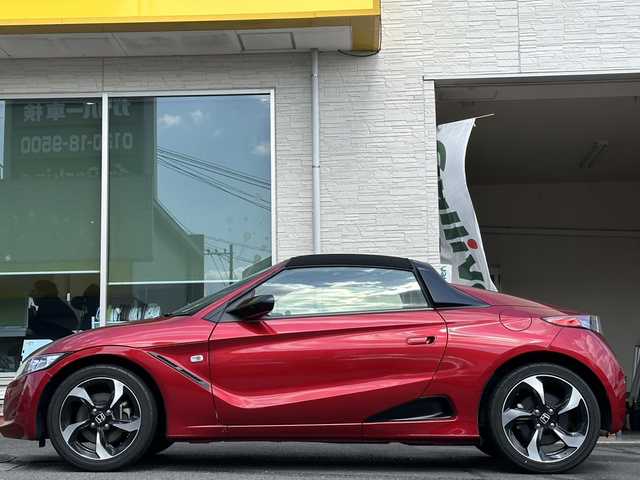 ホンダ Ｓ６６０ α 大分県 2016(平28)年 2.7万km 赤 NSX純正色全塗装済み/レザー調シートカバー/ミラー型ドラレコ/社外マフラー/社外ETC/バックカメラ/純正LEDヘッドライト/オートライト/純正フロアマット/純正16インチアルミホイール/盗難防止装置/横滑り防止装置/スペアキー/スマートキー