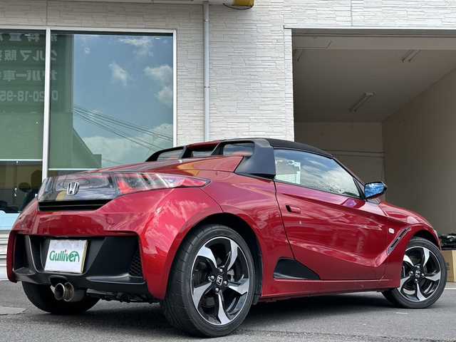 ホンダ Ｓ６６０ α 大分県 2016(平28)年 2.7万km 赤 NSX純正色全塗装済み/レザー調シートカバー/ミラー型ドラレコ/社外マフラー/社外ETC/バックカメラ/純正LEDヘッドライト/オートライト/純正フロアマット/純正16インチアルミホイール/盗難防止装置/横滑り防止装置/スペアキー/スマートキー