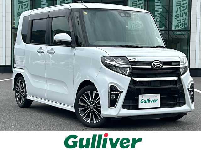 ダイハツ タント カスタム RS セレクション 岡山県 2020(令2)年 3.7万km シャイニングホワイトパール 純正ナビ/（AM.FM.BT.CD.DVD.TV）/アラウンドビューモニター/両側パワースライド/スマートアシスト/・衝突軽減ブレーキ/・レーンキープアシスト/・オートマチックハイビーム/純正15インチAW/ロングスライドシート/アイドリングストップ/シートヒーター/プッシュスタート/LEDヘッドライト