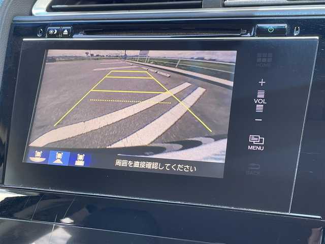 ホンダ シャトル ハイブリッド X 佐賀県 2015(平27)年 7.4万km ミッドナイトブルービームM 純正HDDナビゲーション/・フルセグTV/CD/DVD/USB/HDMI/Bluetooth/バックカメラ/シティブレーキアクティブシステム(CTBA)/横滑り防止装置/クルーズコントロール/ビルトインETC/ハーフレザーシート/ISOFIX対応/革巻きステアリング/ステアリングリモコン/社外(柿本)マフラー/純正15インチアルミホイール/純正LEDヘッドライト/純正LEDフォグライト/純正フロアマット/純正ドアバイザ―/スペアキー１本