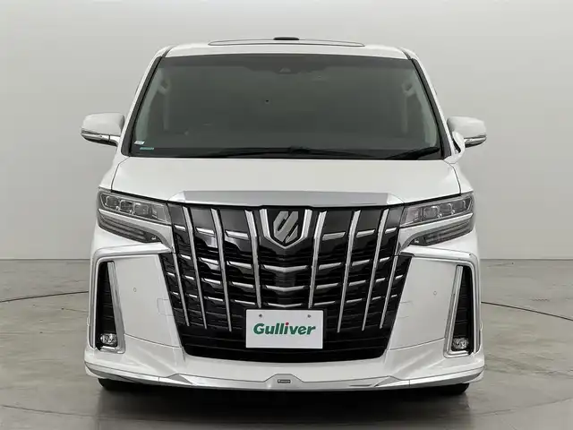 トヨタ アルファード S Cパッケージ 福岡県 2020(令2)年 4.5万km ホワイトパールクリスタルシャイン モデリスタエアロ　/モデリスタマフラー/Ｗサンルーフ　/純正１２型後席モニター　/純正ＤＡナビ/デジタルルームミラー　/ビルトインETC2.0　/前後ドラレコ　/レーダークルコン　/コーナーセンサー　/セーフティセンス　/衝突被害軽減ブレーキ/レーンキープ/ブラインドスポットモニター/ＰＫＳＢ　/MTモード付/両側パワースライドドア　/パワーバックドア　/シートベンチレーション/ヒーター/ステアリングヒーター/純正18インチAW/３眼ＬＥＤヘッドライト