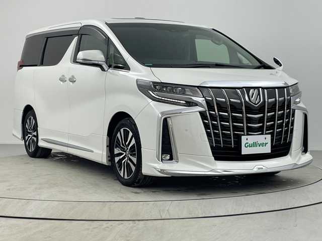 トヨタ アルファード S Cパッケージ 熊本県 2020(令2)年 4.5万km ホワイトパールクリスタルシャイン モデリスタエアロ　/モデリスタマフラー/ツインムーンルーフ/純正１２型後席モニター　/純正ＤＡナビ/デジタルルームミラー　/ビルトインETC2.0　/前後ドラレコ　/レーダークルコン　/コーナーセンサー　/セーフティセンス　/衝突被害軽減ブレーキ/レーンキープ/ブラインドスポットモニター/ＰＫＳＢ　/MTモード付/両側パワースライドドア　/パワーバックドア　/シートベンチレーション/ヒーター/ステアリングヒーター/純正18インチAW/３眼ＬＥＤヘッドライト