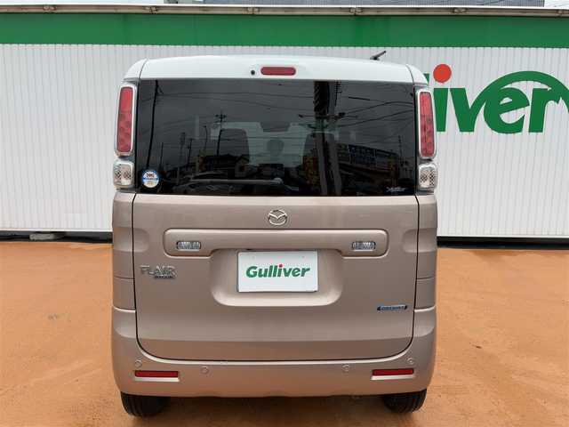 マツダ フレアワゴン ハイブリッド XS 鹿児島県 2023(令5)年 2.6万km ピンクⅡ ワンオーナー     /新車保証書・取扱説明書/スマートキー×2/メーカーOP：40.000円/ホワイトルーフ・ホワイトドアミラー/セーフティサポート（予備安全技術）/：デュアルカメラブレーキサポート/：アダプティブクルーズコントロール/：誤発進抑制機能：車線逸脱警報機能/：車線逸脱抑制機能：先行車発信おしらせ機能/：ふらつき警報機能：発進お知らせ機能/：ハイビームアシスト：リアパーキングセンサー/メーカーOP：50.000円/全方位モニター用カメラパッケージ/：フロント・サイド・バックカメラ/：ステアリングスイッチ/メーカーOP：75.000円/アップグレードパッケージ/フルLEDヘッドライト・LEDポジションランプ/ウィンカーミラー/パワースライドドア（運転席・助手席）/シートヒーター（運転席）/：パーソナルテーブル（運転席）/：オートエアコン/：エコクール/：スリムサーキュレーター