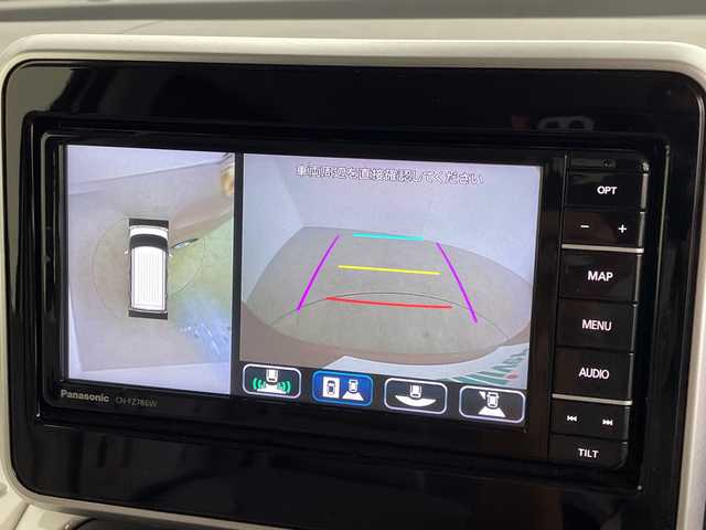 マツダ フレアワゴン ハイブリッド XS 鹿児島県 2023(令5)年 2.6万km ピンク ワンオーナー     /新車保証書・取扱説明書/スマートキー×2/メーカーOP：40.000円/ホワイトルーフ・ホワイトドアミラー/セーフティサポート（予備安全技術）/：デュアルカメラブレーキサポート/：アダプティブクルーズコントロール/：誤発進抑制機能：車線逸脱警報機能/：車線逸脱抑制機能：先行車発信おしらせ機能/：ふらつき警報機能：発進お知らせ機能/：ハイビームアシスト：リアパーキングセンサー/メーカーOP：50.000円/全方位モニター用カメラパッケージ/：フロント・サイド・バックカメラ/：ステアリングスイッチ/メーカーOP：75.000円/アップグレードパッケージ/フルLEDヘッドライト・LEDポジションランプ/ウィンカーミラー/パワースライドドア（運転席・助手席）/シートヒーター（運転席）/：パーソナルテーブル（運転席）/：オートエアコン/：エコクール/：スリムサーキュレーター